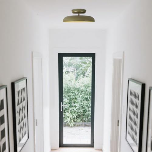 Dimmable LED 15.7 inch Semi Flush Mount Ceiling Light