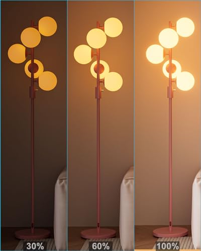 64IN Dimmable Pink Floor Lamp (5 Count)