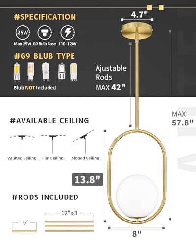 1 Light Pendant Lights Kitchen Island