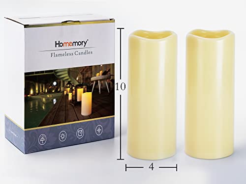 4" x 10" Large Waterproof Outdoor Flameless Candles (2 Count)