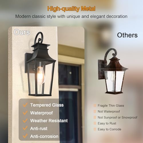 ALVIME Dusk to Dawn Outdoor Wall Lighting