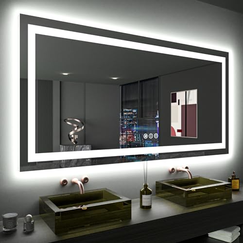 60"X36" LED Bathroom Mirror with Lights
