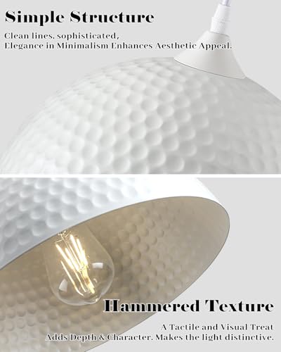 Hammered Dome Pendant Light 1 Pack