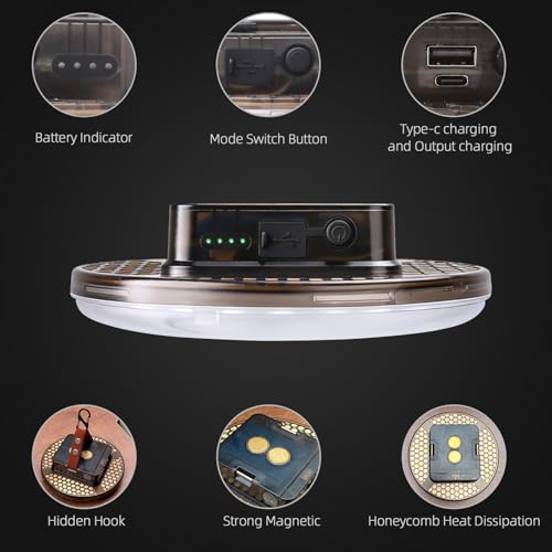 Rechargeable Camping Hanging Tent Light