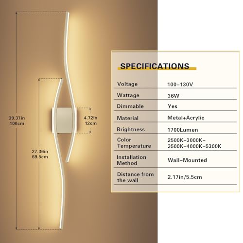 Brushed Nickel Vanity Light for Bathroom Lights Fixtures Modern