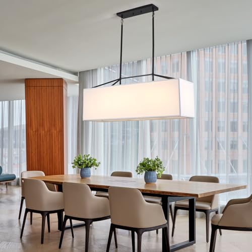 Dining Room Light Fixture Black Chandelier for Entryway 7