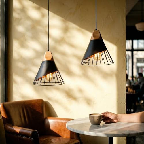 2 Pack Modern Farmhouse Pendant Light (2 Count)