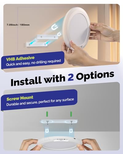 10000mAh Rechargeable LED Motion Sensor Ceiling Light with Remote
