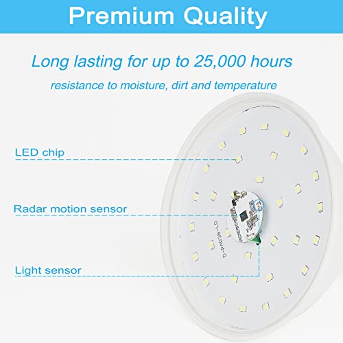 Radar Motion Sensor Light Bulbs Outdoor (2 Count)