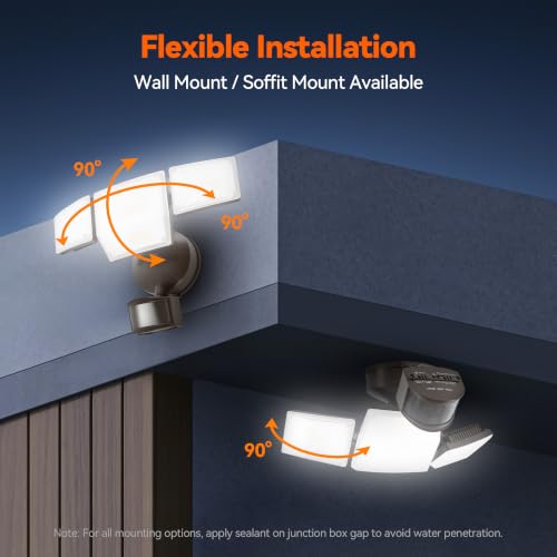 85W 10000LM Motion Sensor Outdoor Lights