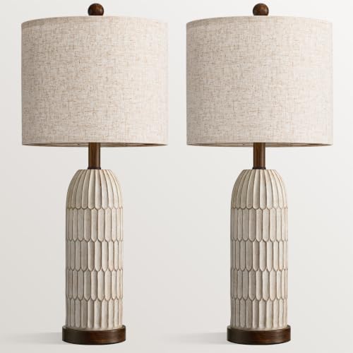 26" Bedside Table Lamps Set of 2