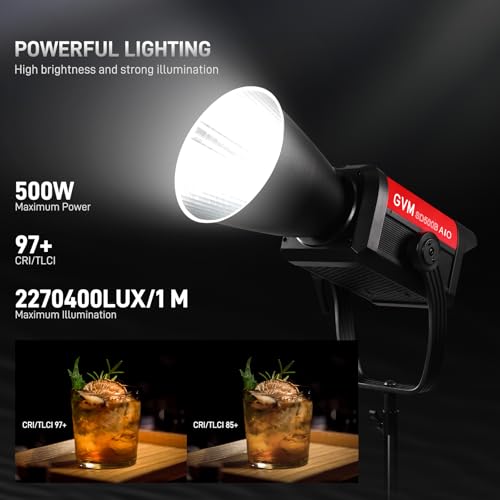 GVM 500W COB LED Video Light