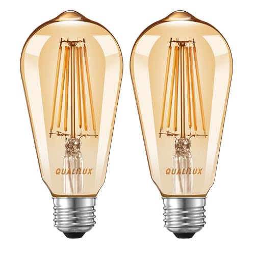 Dusk to Dawn ST19 LED Edison Light Bulbs (2 Count)