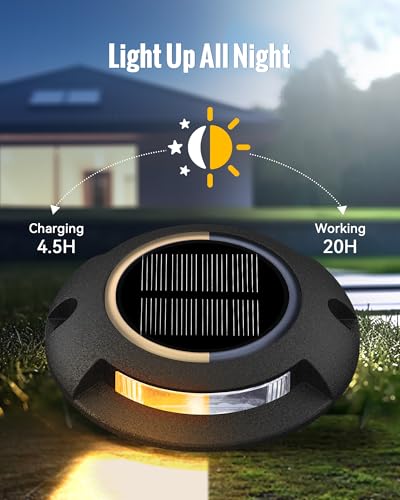 Solar Dock Driveway Lights Outdoor 12 Pack (12 Count)