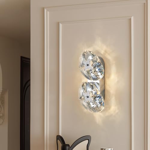 Crystal Chrome Wall Sconces