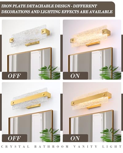 Modern LED Bathroom Vanity Light Fixture Over Mirror