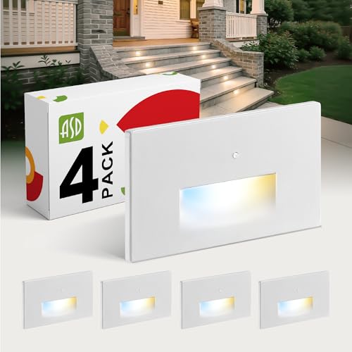 LED Recessed Step Light Fixture (4 Count)