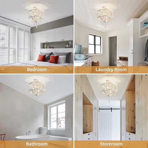 Crystal Ceiling Light Fixture