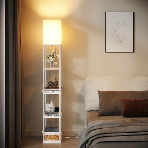 5 Tier Floor Lamp with Shelves