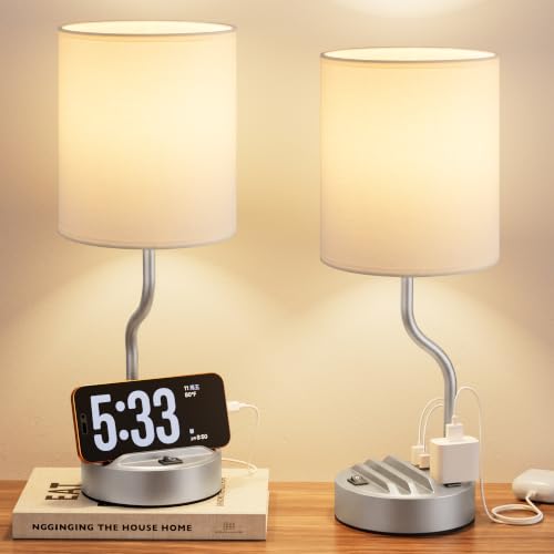 Bedside Lamp for Bedroom Set (2 Count)