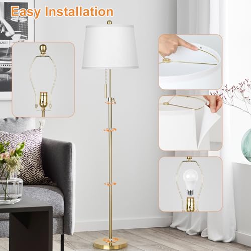 Gold Floor Lamp for Living Room