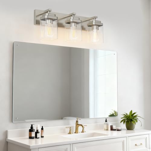 Brushed Nickel Bathroom Light Fixtures