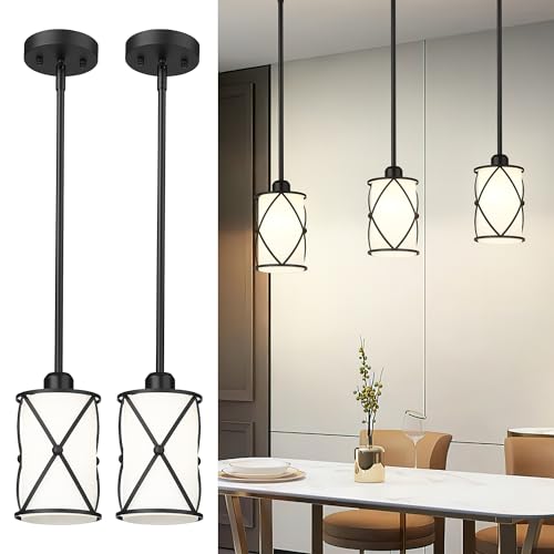 Glass Pendant Lights Kitchen Island (2 Count)