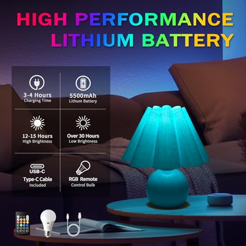 Rechargeable Crodless Small Table Lamp
