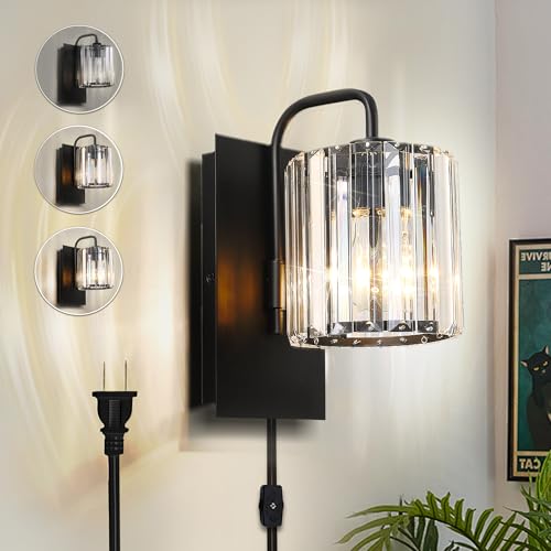 Plug in Crystal Wall Sconces