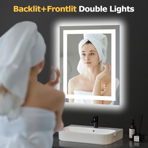 24"X30" LED Bathroom Mirror with Lights