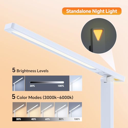 Desk Lamp with USB Charging Port