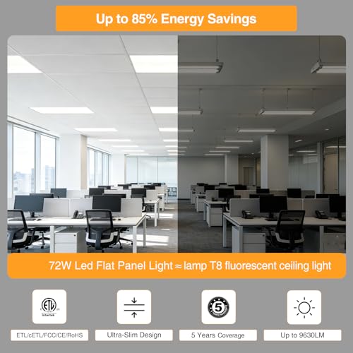 2x4 LED Flat Panel Light (4 Count)