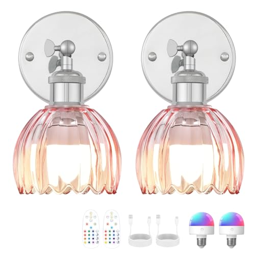 Vintage Battery Operated Wall Sconce (2 Count)