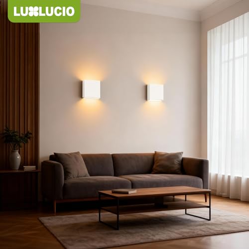 2 Pack Indoor Outdoor White Up and Down LED Wall Light (2 Count)