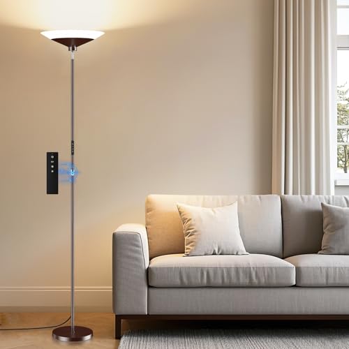 Brown Torchiere Floor Lamp