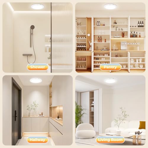 2Pack Rechargeable Magnetic Ceiling Light (2 Count)