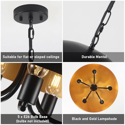 Black Ceiling Light