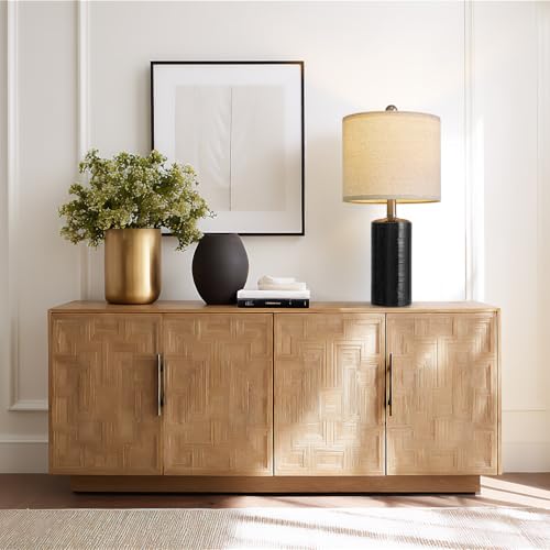 Small Table Lamps Set of 2 for Living Room 20.25" Black Lamps Bedside Lamps (2 Count)