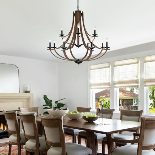 Farmhouse Chandeliers for Dining Room Light Fixture