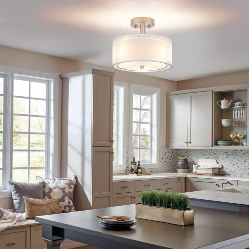 3 Light Semi Flush Mount Ceiling Light Fixture