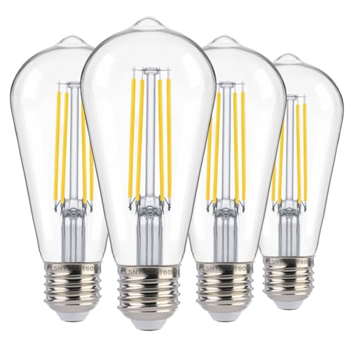 Dusk to Dawn Outdoor Sensor ST19 LED Edison Bulb (4 Count)