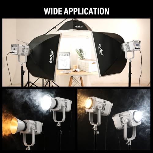 2Pack LE600BI Kit with Softbox Light Stand White