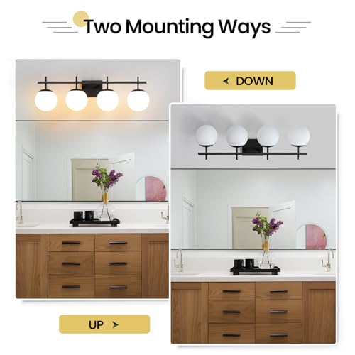 Bathroom Lighting Fixtures Over Mirror (4 Count)