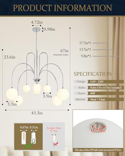 Nickel Sputnik Chandelier