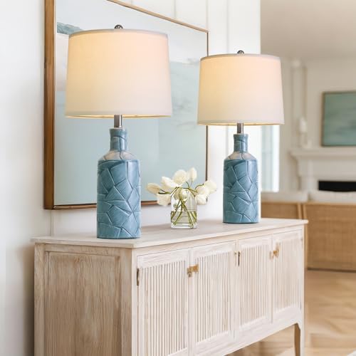 26'' Farmhouse Ceramic Table Lamps Set of 2 (2 Count)
