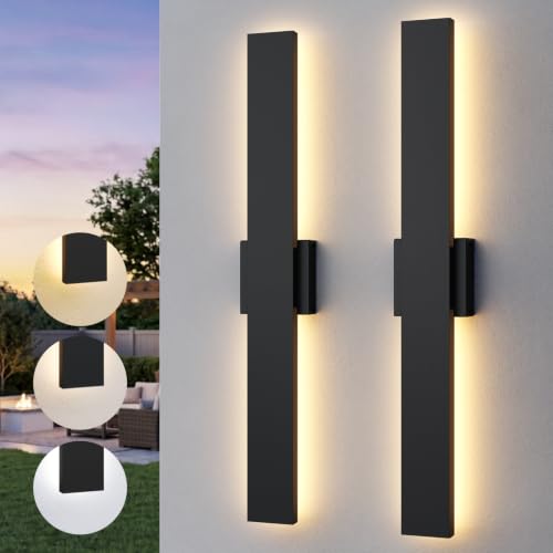 2 Pack 31.5in LED Outdoor Wall Lights (31.5in)