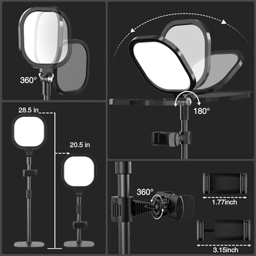 2 Packs Video Conference Lights for Computer Zoom