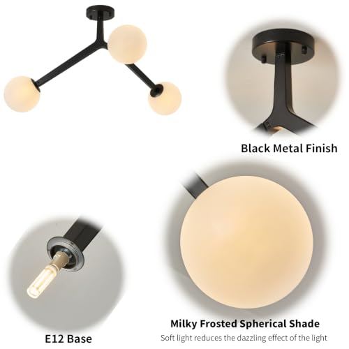 Semi Flush Mount Ceiling Light Fixture