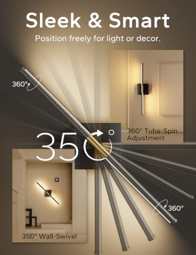 Peel and Stick Wall Sconces Battery Operated Set of 2 (2 Count)