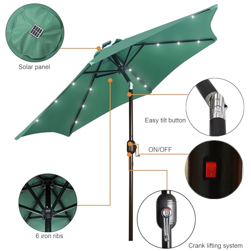 7.5 ft Solar Umbrella